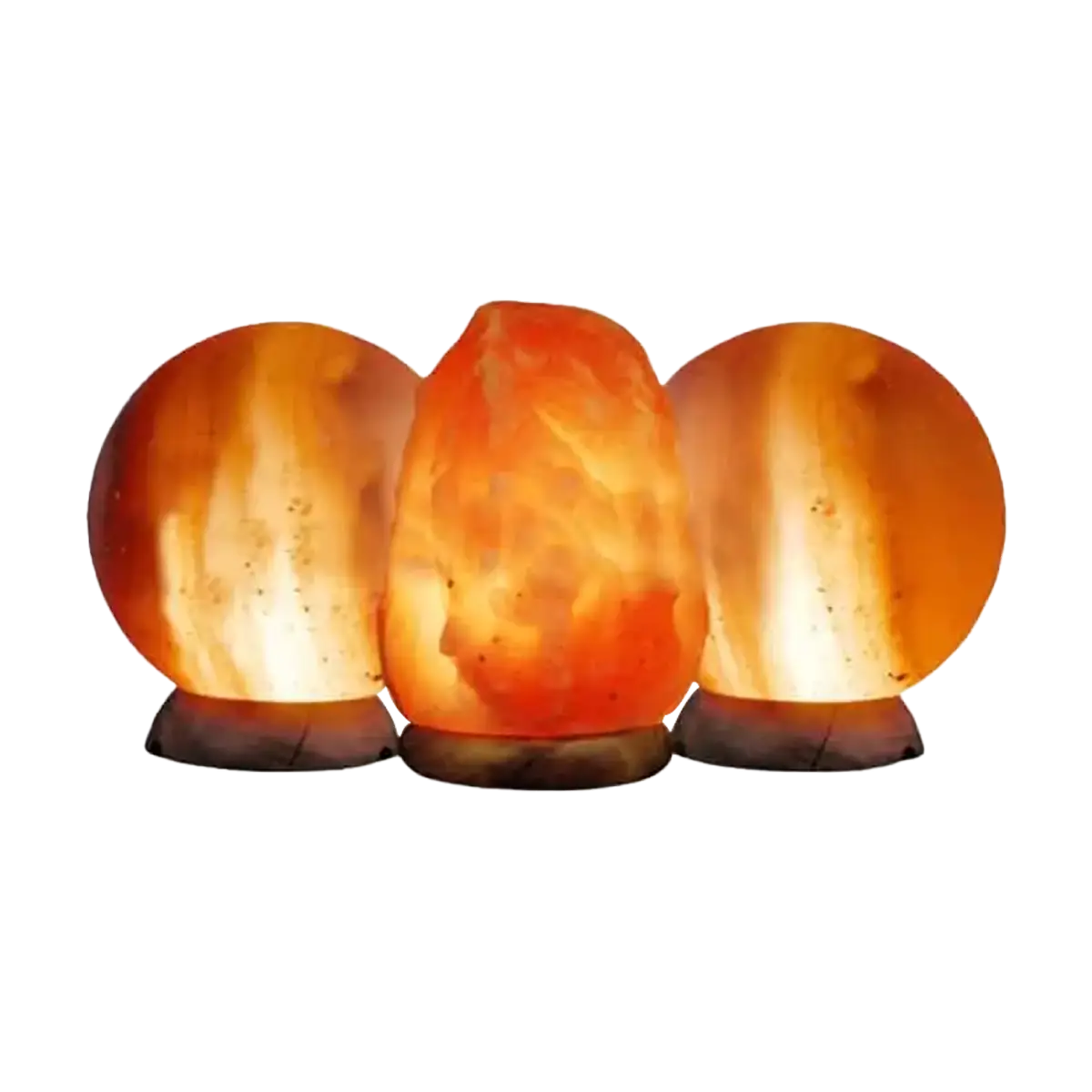 2 spheres and one medium salt lamp himalayan salt lamp value pack
